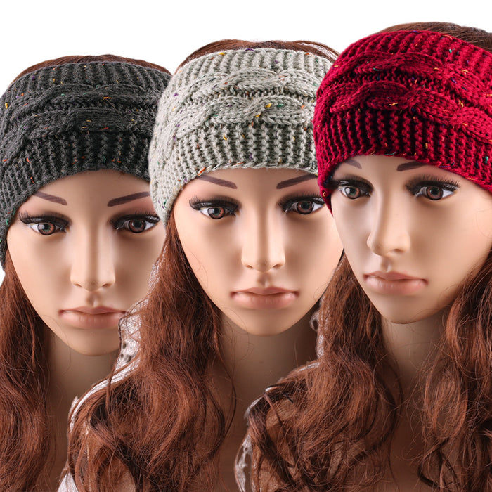 Wholesale autumn and winter wool knitted headband JDC-HD-XQ003