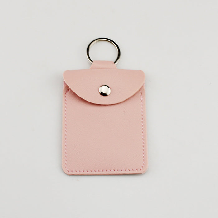 Wholesale Light Gray Artificial Leather Coin Purse Keychain Pendant Fashion Gift