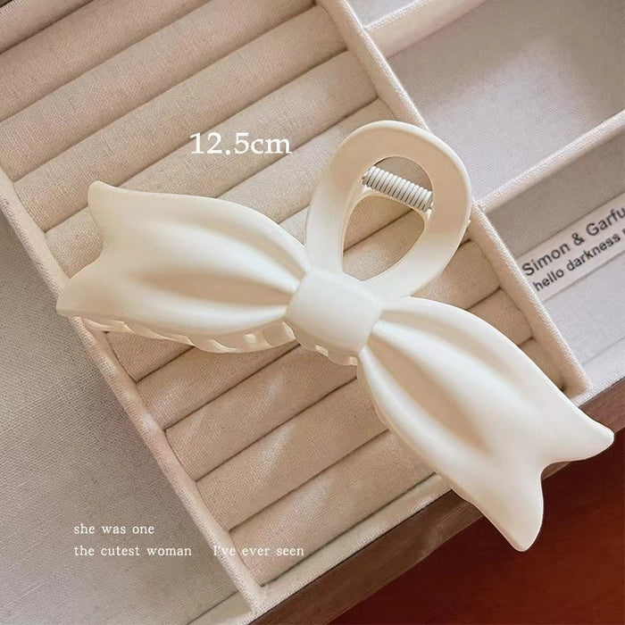 Wholesale Frosted Bow Clip Women's Hair Clip Large Hair Clip Shark Clip Headwear