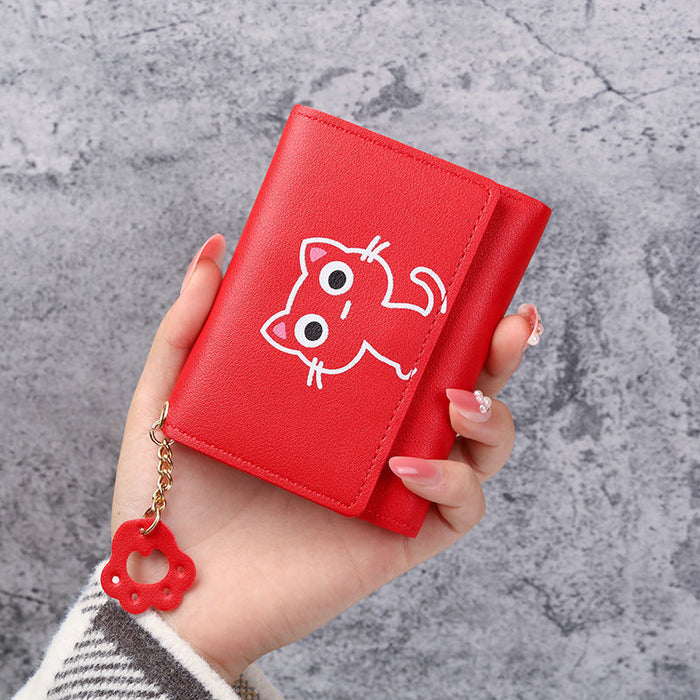 Wholesale Ancient Style Han Element Short Wallet in Pink PU - Multifunctional Card Holder Fashion Accessory