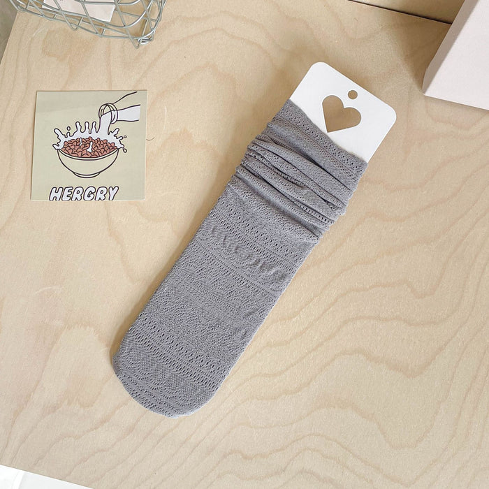 Wholesale Mesh Socks Thin Long Tube Stacked Socks