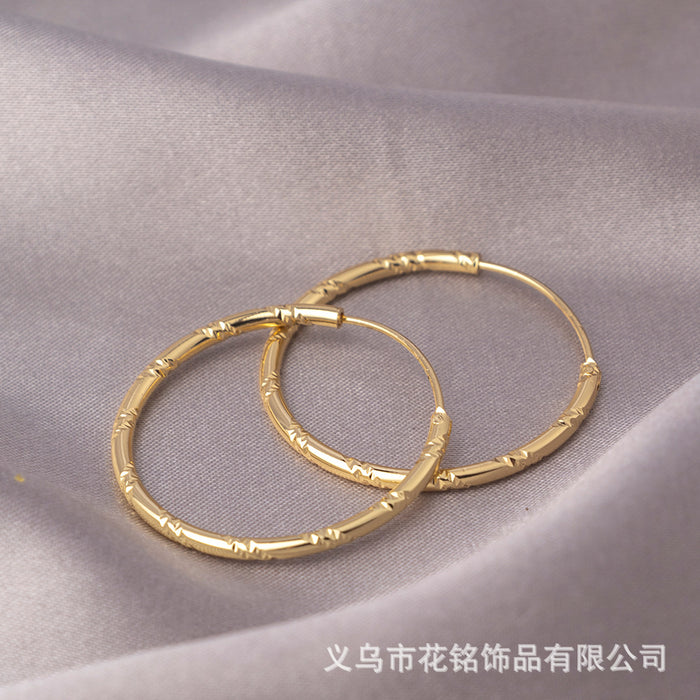 Wholesale Earrings, Large Circles, Plain Circles, Real Gold and Silver Plated Earrings