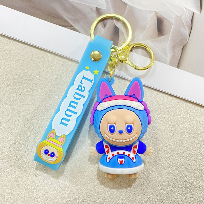 Wholesale Cartoon Doll Little Sheep Keychain Couple School Bag Pendant Car Key Chain Gift