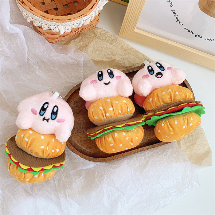Wholesale Fries Hamburger Plush Doll Pendant Girl's Heart Doll Bag Pendant
