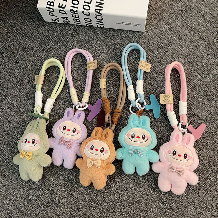 Wholesale Plush plush toy phone case pendant backpack keychain hanging chain wrist strap
