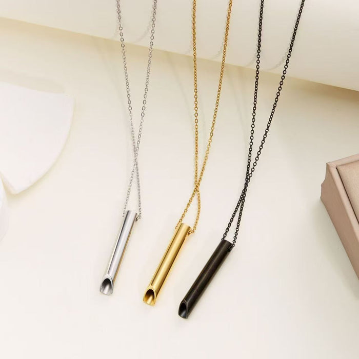 Wholesale Stainless Steel Meditation Mindfulness Breathing Necklace