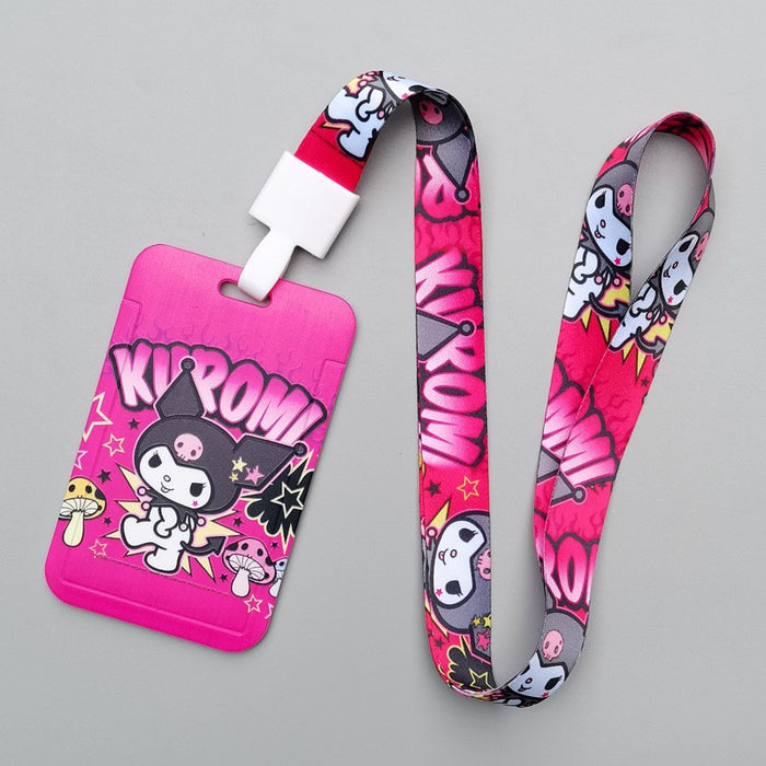 Wholesale Cartoon Style Plastic Card Holder With Neck Strap For Everyday Campus Use Stylish Gift