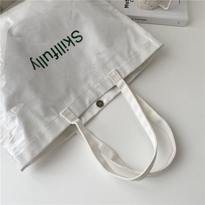 Wholesale Large capacity transparent texture bag, single shoulder handbag