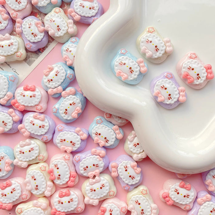 Wholesale Milk Chocolate Biscuit Cat Resin Accessories Cream Glue Mobile Phone Case Hairpin Hat Gloves Jewelry