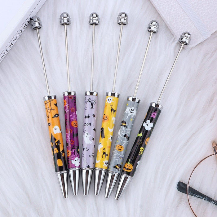 Wholesale Halloween Plastic Beaded Ballpoint Pen JDC-PN-GanCai007