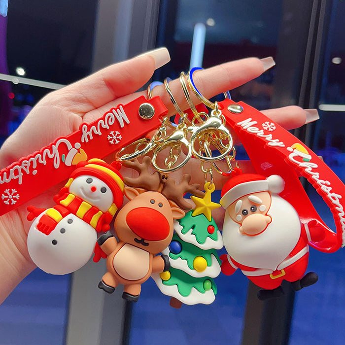 Wholesale Christmas key chain car pendant exquisite key pendant