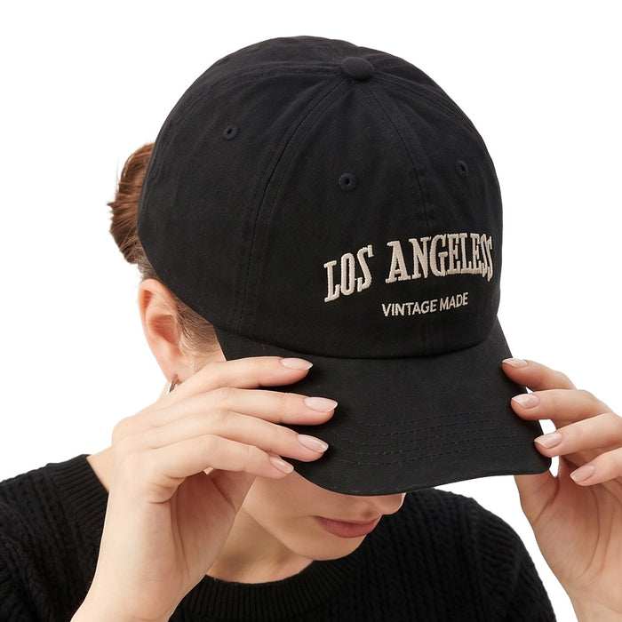 Wholesale Vintage Letter Embroidered Unisex Washed Cotton Baseball Cap Fashion Accessory Gift