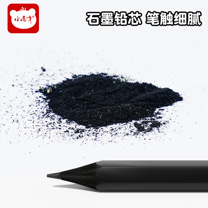 Wholesale 10pcs/ box Black wood pencil primary school students special black pencil hexagonal pencil