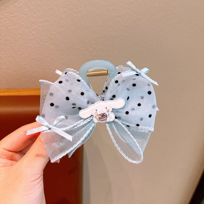 Wholesale Cute Cartoon Mesh Bow Hairpin JDC-HC-Zhuoa002