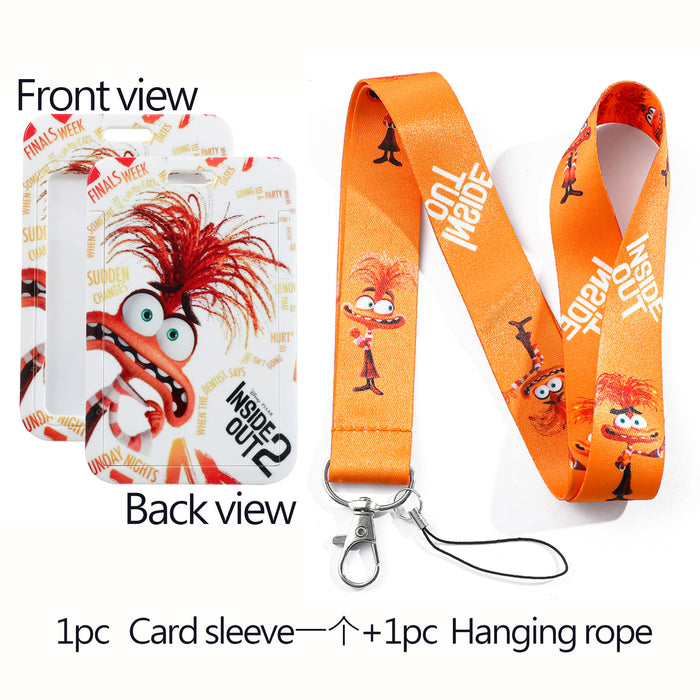 Wholesale Webbing Lanyard Cartoon Mobile Phone Strap Keychain JDC-KC-QiChao008