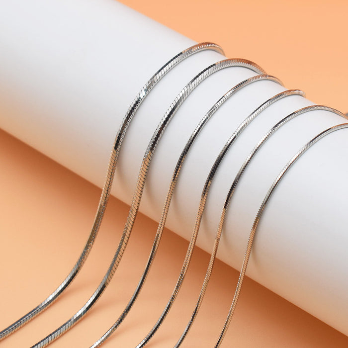 Wholesale Titanium steel bone chain jewelry clavicle chain stainless steel snake bone necklace