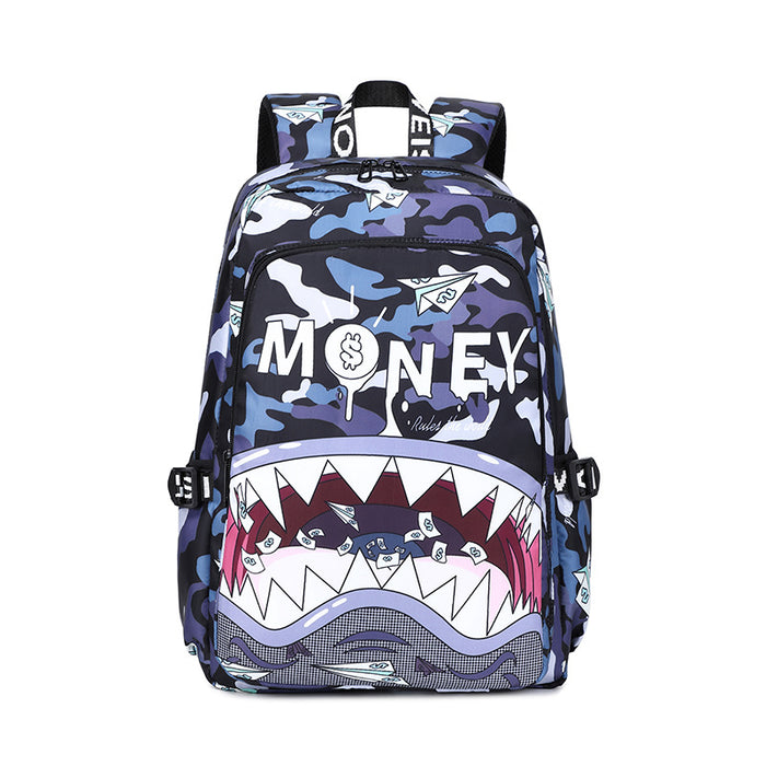 Wholesale Shark Student Lightweight Waterproof School Bag
