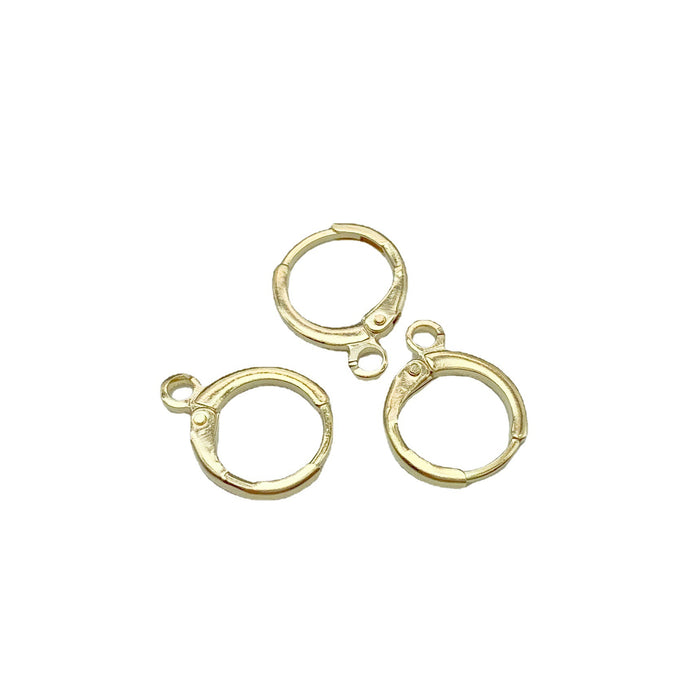 Wholesale Jewelry accessories copper round buckle earrings ear clip round buckle pure copper