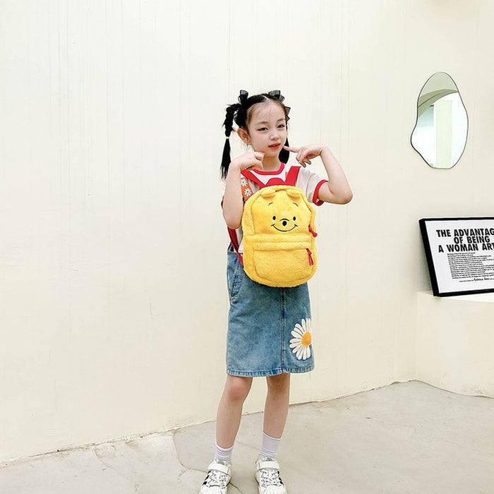 Wholesale Cute Cartoon Large Capacity Student Plush School Bag JDC-BP-YuanDuo058