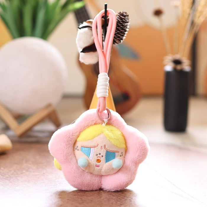 Wholesale Cute Small Pendant Plush Toy Doll Crying Baby Head Bag Pendant Keychain Doll Doll