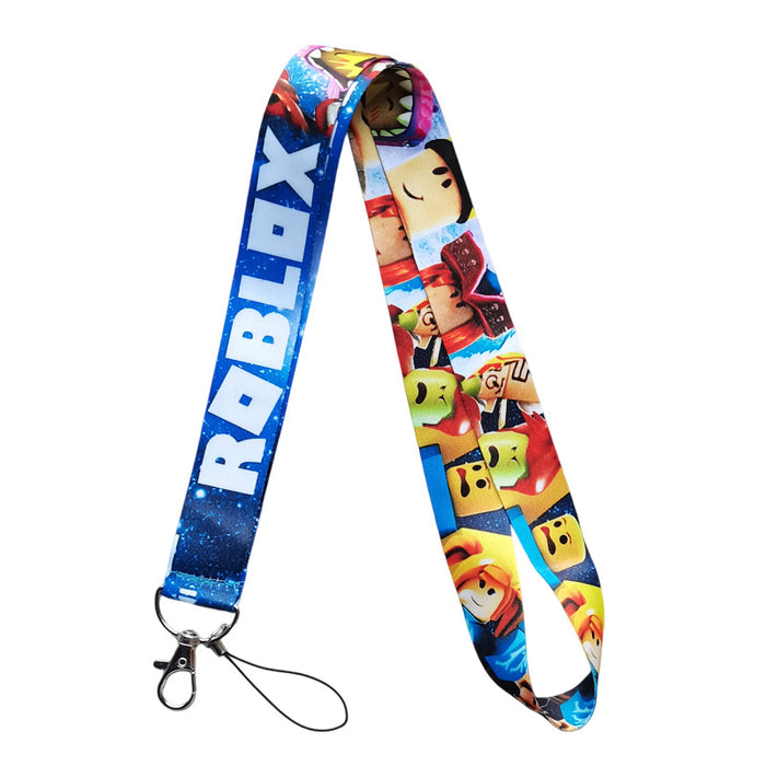 Wholesale Blue Polyester Lanyard With Card Holder Trendy Fashion Phone Accessory Gift And Boutique Resale