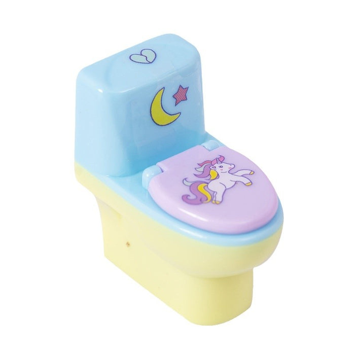 Wholesale Cartoon student learning pencil sharpener animal series toilet shape pencil sharpener with rubber