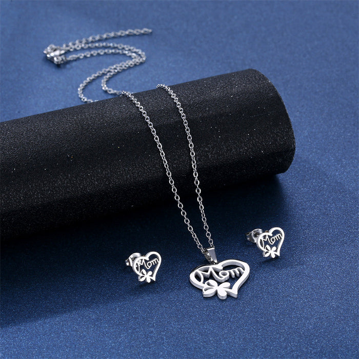 Wholesale stainless steel heart-shaped necklace JDC-NE-MingM006