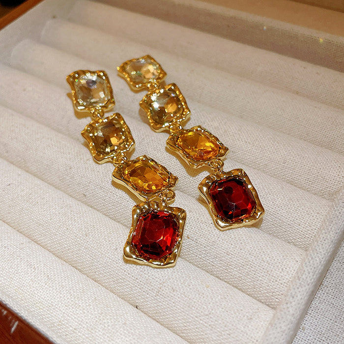 Wholesale Middle Ancient Oval Fashion Geometric Necklace Retro Court Style Clavicle Chain Niche