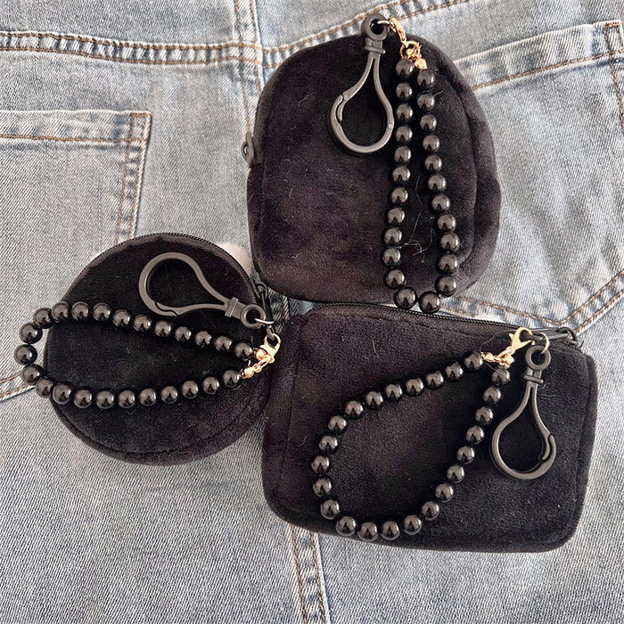 Wholesale Mini portable 3D leopard print square plush wallet