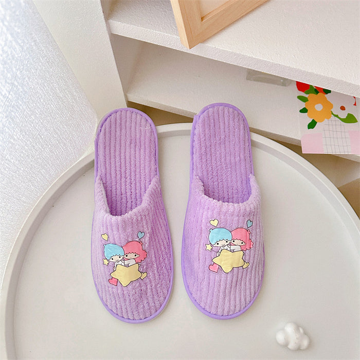 Wholesale Coral Fleece Cartoon Non-slip Slippers JDC-SP-Ceguan001