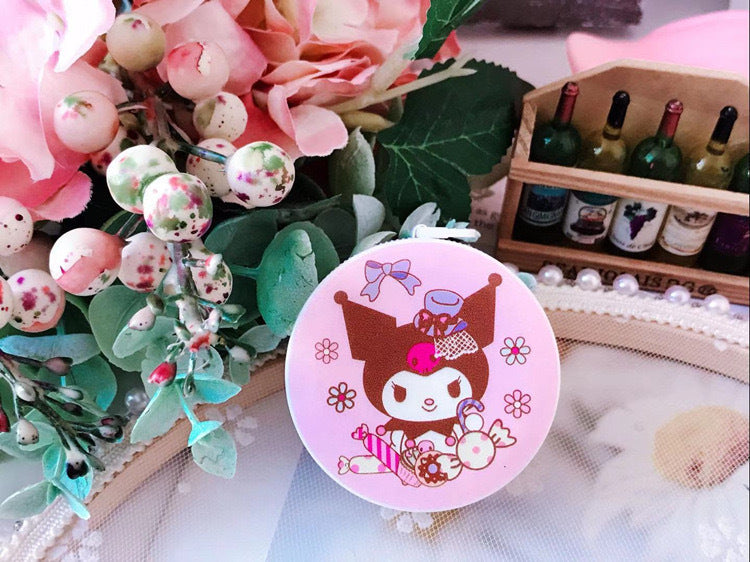 Wholesale Cute Girl Heart Measuring Ruler Tape Measure Portable Round Pull Ruler Automatic Telescopic Soft Ruler Measurements Ruler