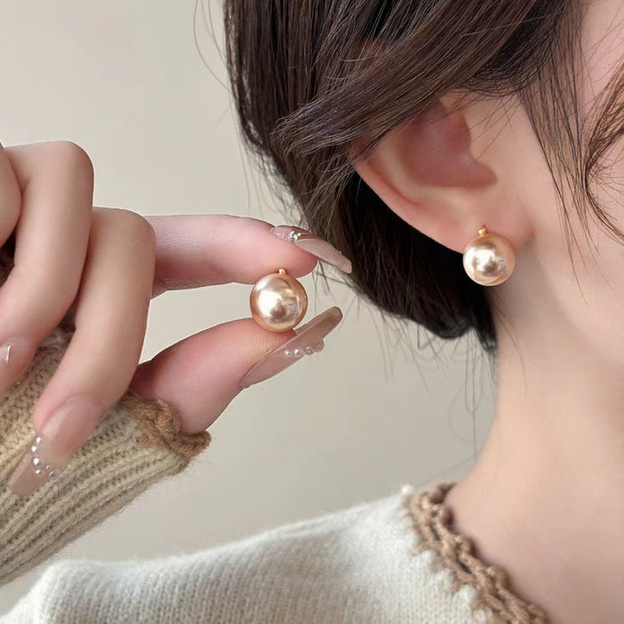 Wholesale Pearl earrings, niche, simple, stylish, fashionable, earrings, light luxury earrings