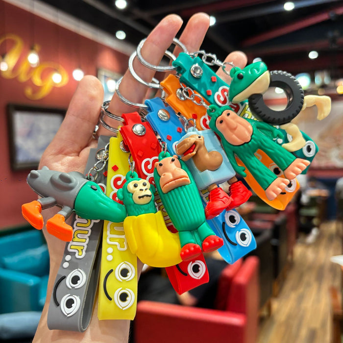 Wholesale Doll keychain pendant cartoon funny series keychain car keychain bag accessories