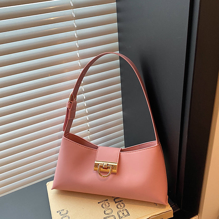 Wholesale Pu Shoulder Bag Modern Urban Simplicity Black Daily Casual Fashion Accessory