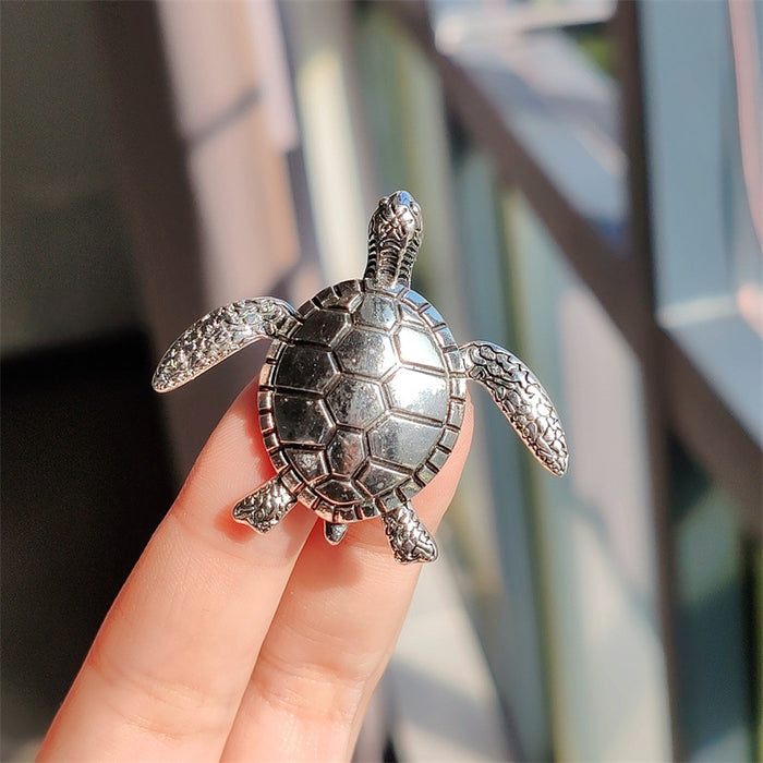 Wholesale Turtle Animal Brooch Diamond-Encrusted Oil-Drip Accessories
