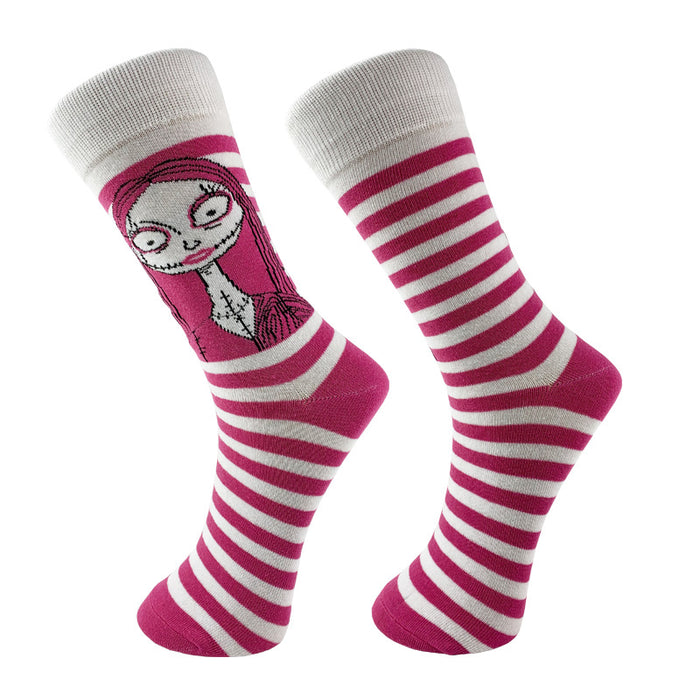 Wholesale Cartoon Striped Simple Middle Tube Cotton Socks JDC-SK-YiYan078