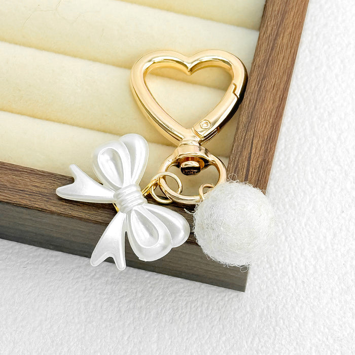 Wholesale Cute Peach Heart Cherry Valentine's Day Keychain