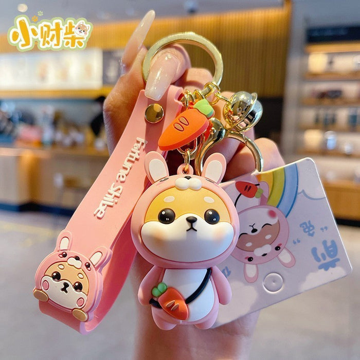 Wholesale Cartoon Zodiac Horse Silicone Keychain Cute Chinese New Year Gift Keyring