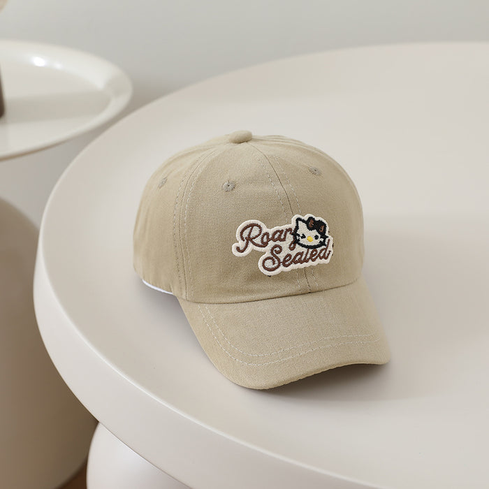 Wholesale Cute Cartoon Kids Baseball Cap Letter Bear Design Sun Hat For Boys Girls