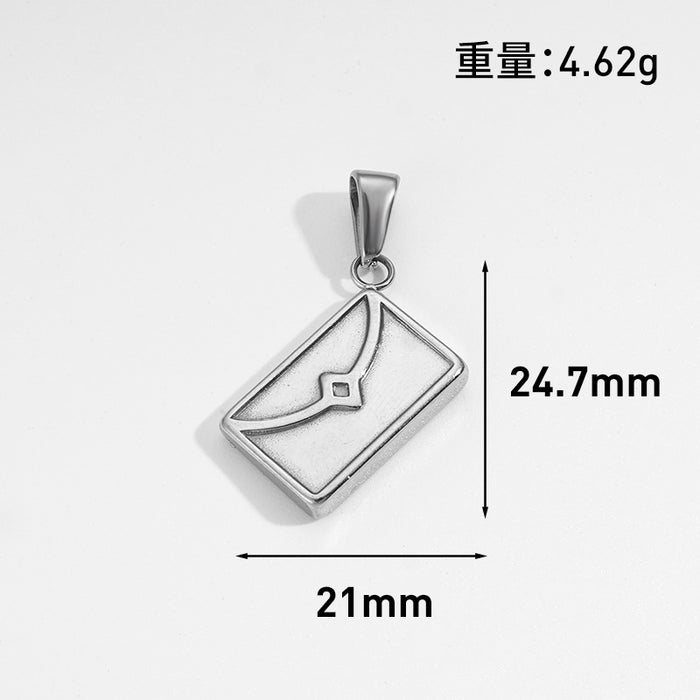 Wholesale 6pcs/set DIY Pendant Stainless Steel Plated 24K Gold Flower Heart  Geometric Jewelry Accessories