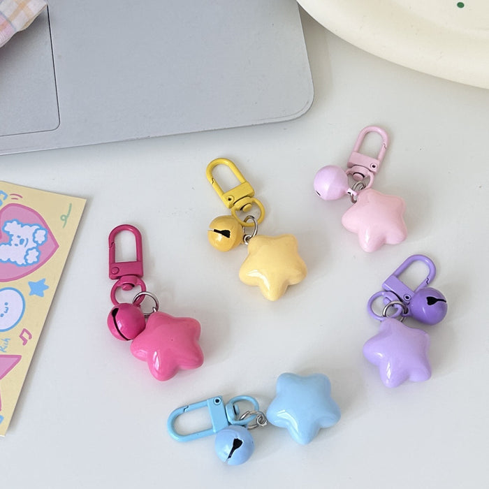 Wholesale Keychain fun and cute candy five-pointed star pendant