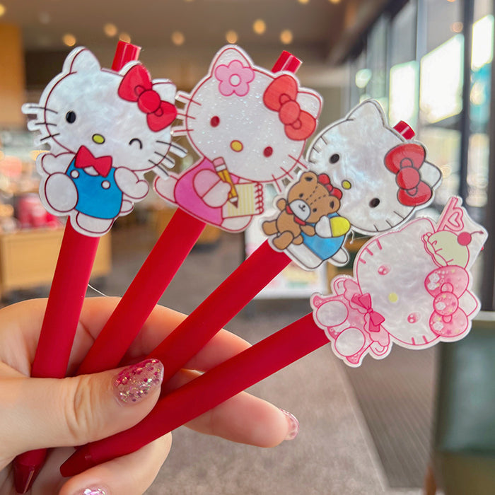 Wholesale Cute Cat Sweet Acrylic Gel Pen Korean Style Cute pen