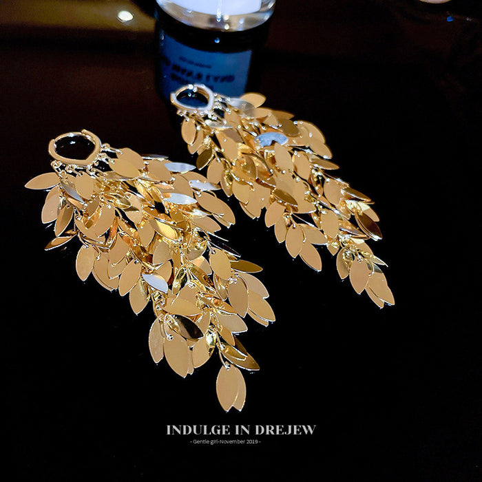 Wholesale Tassel Wheat Ear Statement Earrings for Women