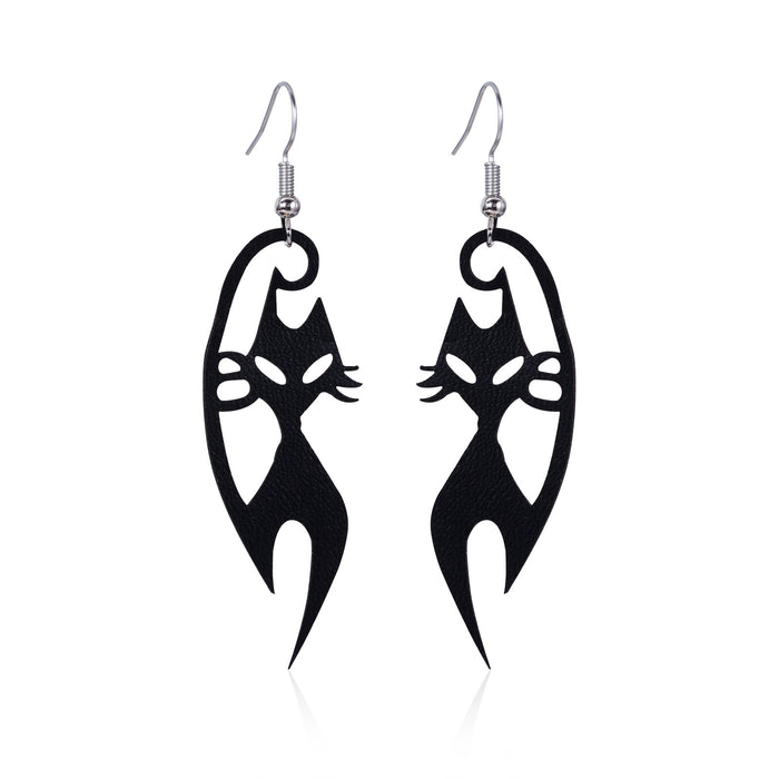 Wholesale Halloween Series Skull Frame Ghost Pumpkin Spider Bat Zinc Alloy Earrings JDC-ES-BinL007