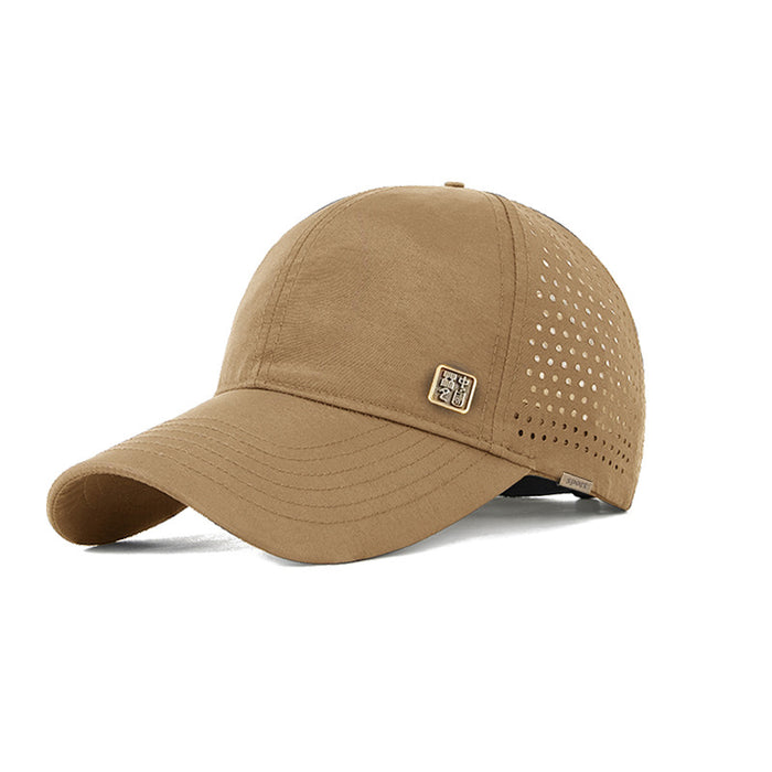 Wholesale  UV-resistant Baseball Cap Women's Sun Hat Men's Sunshade Breathable Quick-drying Duck Tongue Punching Cap