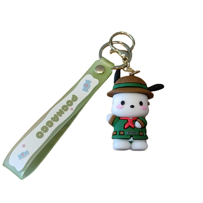 Wholesale Cute 3D Doll Silicone Keychain JDC-KC-MingT129