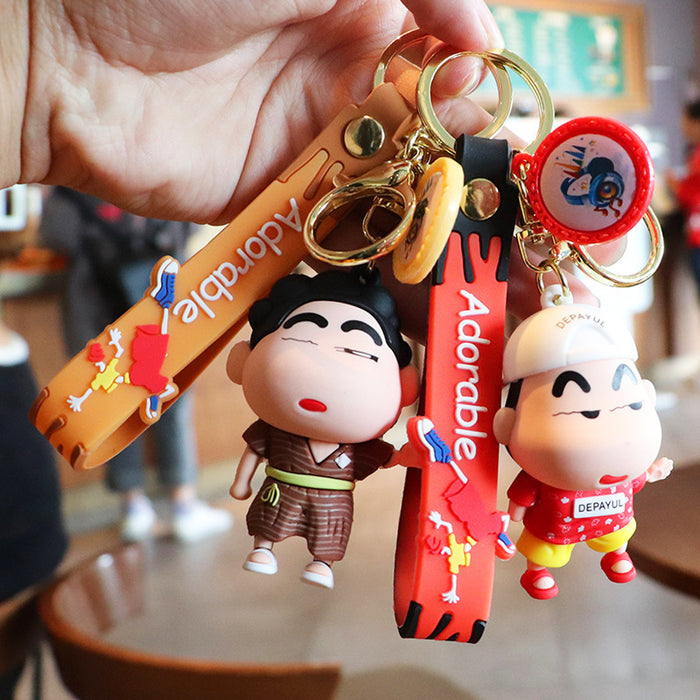 Wholesale Silicone Cartoon Doll Keychain JDC-KC-MingT223