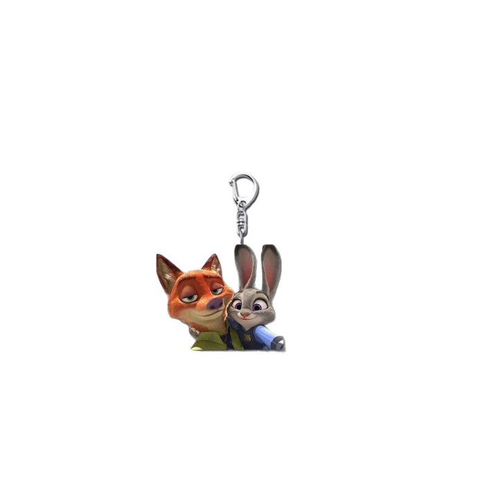 Wholesale Cute cartoon acrylic keychains for couples.