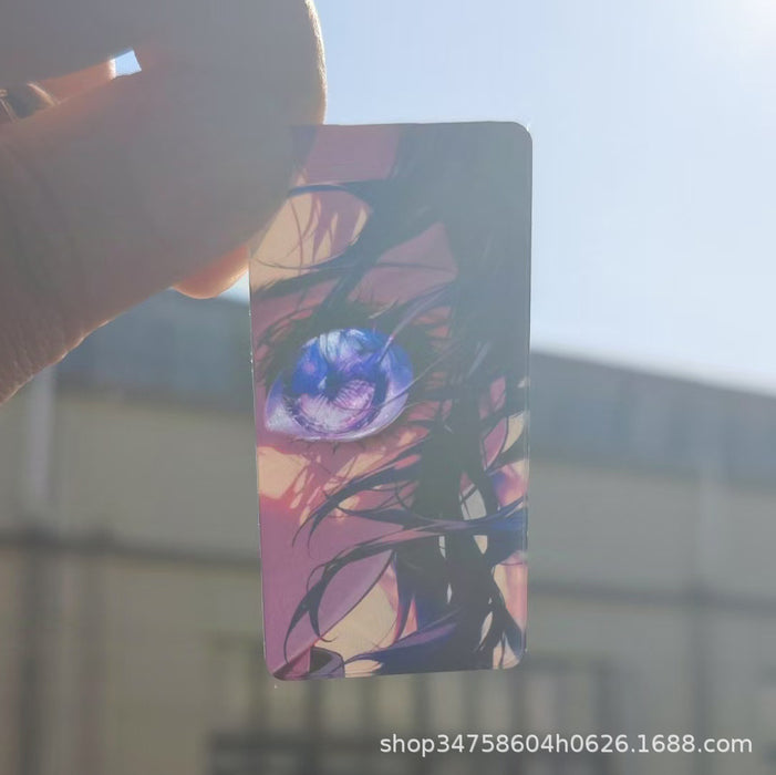 Wholesale Acrylic translucent card eye-glowing cartoon keychain pendant