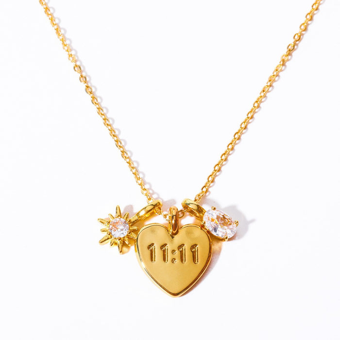 Wholesale Letter Mom Zircon Mother's Day Love Necklace JDC-NE-Jif060